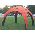 11 ft x 11 ft (8.5 ft H) Inflatable Tent - 1 color print (4 peaks, same print)